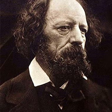 Carbon print of Alfred Lord Tennyson, 1869, printed 1875/79. Wikipedia Commons.